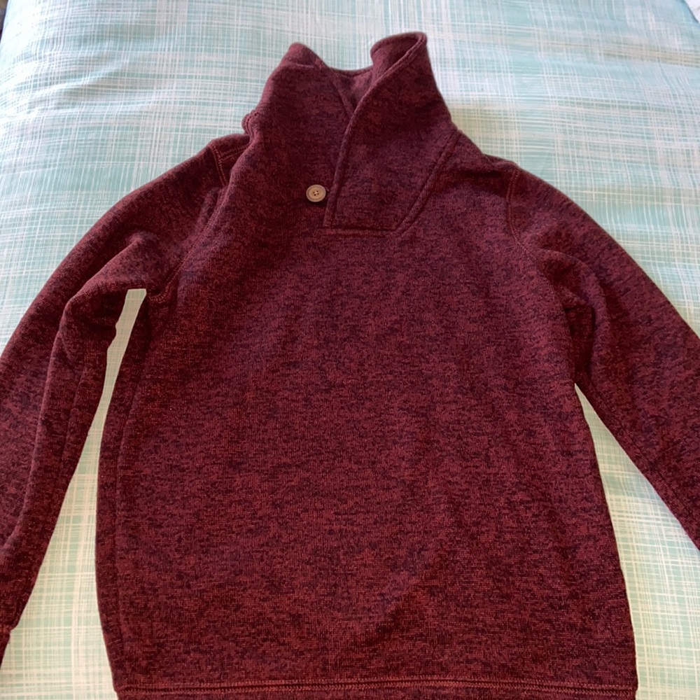 Boys burgundy sweater